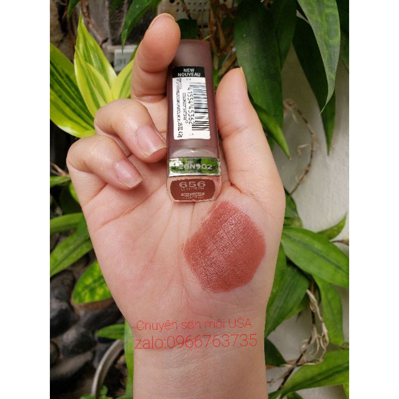 (656 Clay Crush) Maybelline sensatipnal creamy matte  chính hãng mỹ USA