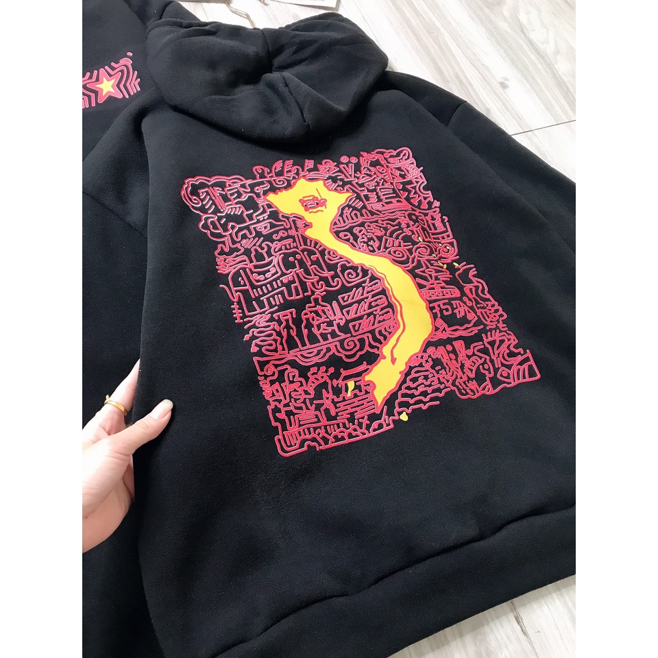 Áo Hoodie Mê Cung Sử Việt Hình in 5D to đẹp,Áo Nam Nữ Chất nỉ cotton  Fom áo to thụng  Siêu hót