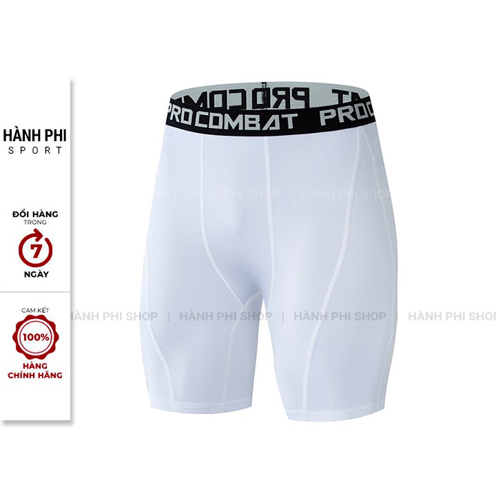 Quần Legging thể thao nam PRO COMBAT Dáng ngắn - Quần giữ nhiệt nam dạng đùi chuyên GYM Bóng Rổ Đá Banh QL01 | WebRaoVat - webraovat.net.vn