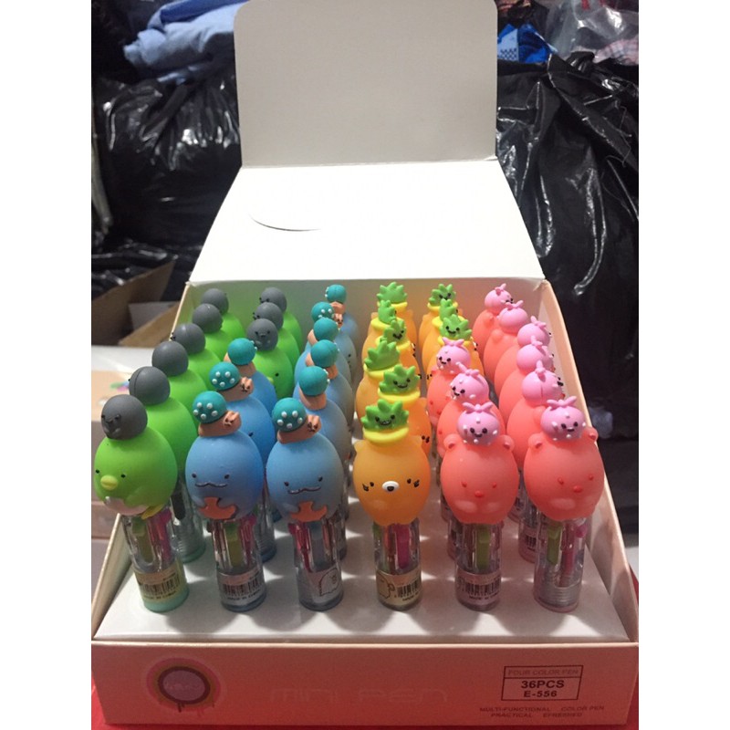 Bút bi bấm siêu xinh xắn 4 ngòi  - Phụ kiện Quà tặng Hani