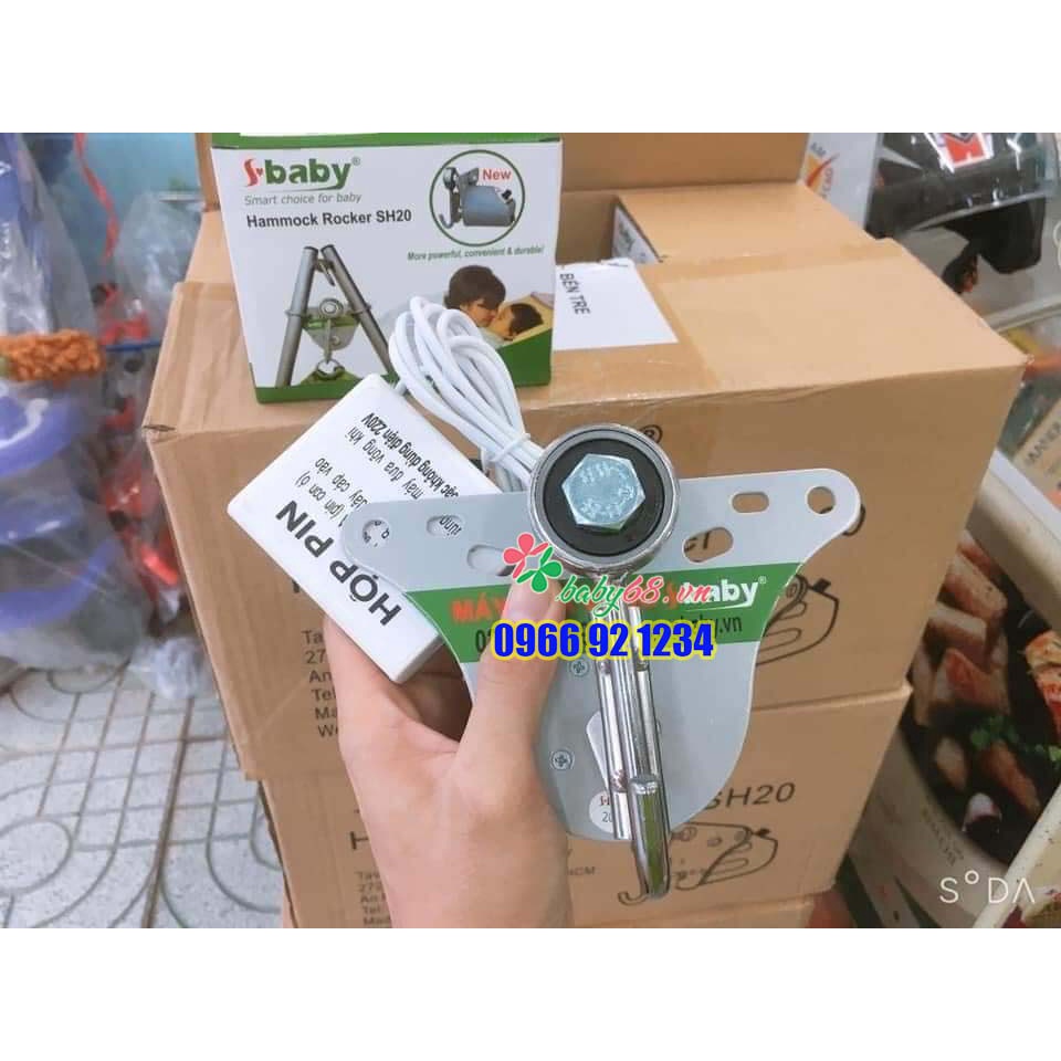 Máy đưa võng tự động Sbaby SH20 dùng được khi mất điện