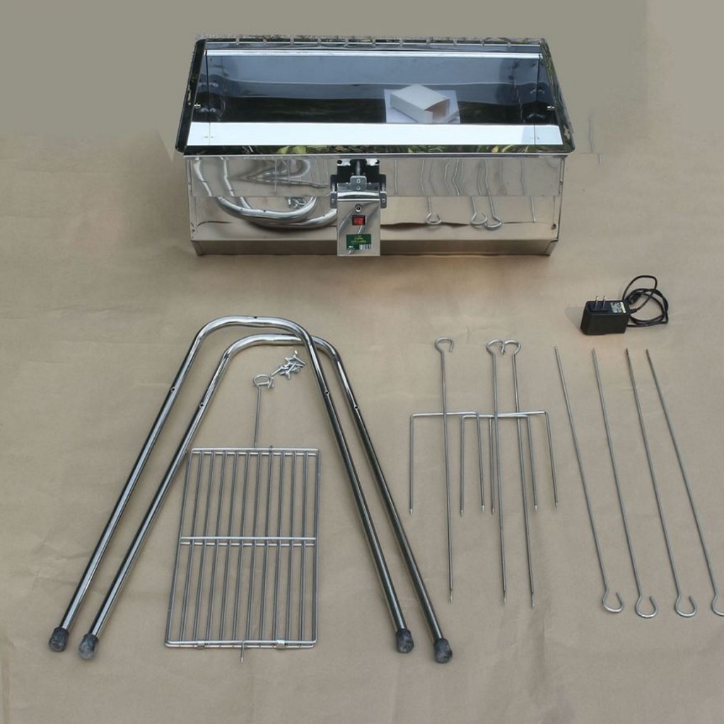 Bếp nướng than hoa tự xoay V5+ cỡ ĐẠI, thiết kế độc quyền 2020, tặng bộ phụ kiện vỉ xiên 200K. Bếp nướng ngoài trời