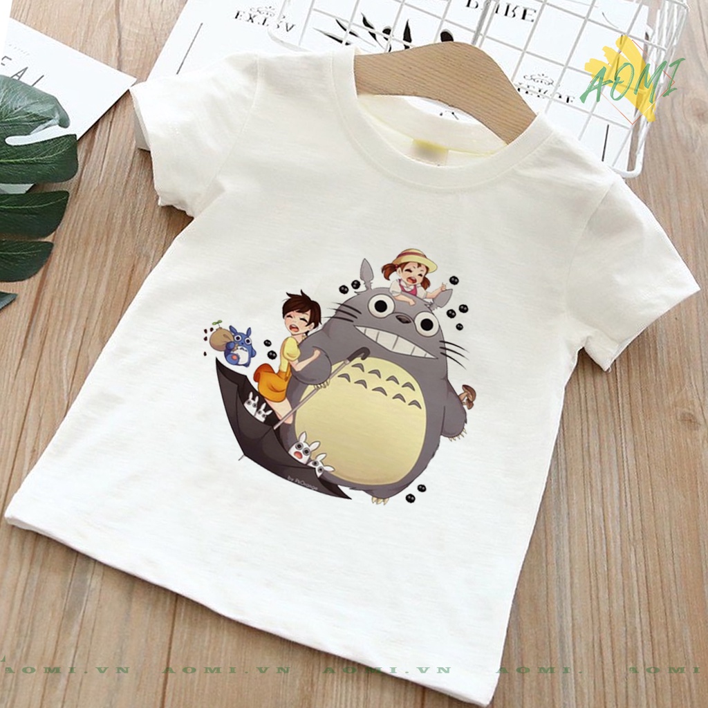 ÁO THUN TOTORO HOẠT HÌNH NHẬT BẢN UNISEX PHÔNG NAM NỮ GIA ĐÌNH CẶP ĐÔI CÓ SIZE TRẺ EM CHO BÉ TRAI GÁI JAPAN  AOMIVN