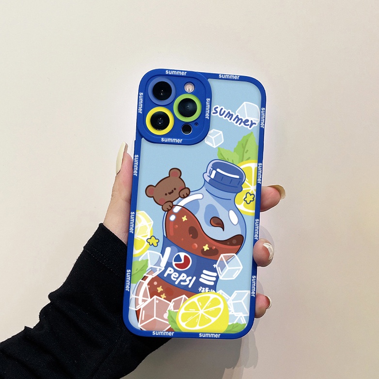 Ốp lưng iphone cạnh vuông lỗ camera gấu pepsi 6/6splus/7/7plus/8/8plus/x/xs/11/12/13/pro/max/plus/promax-SALE HOT Y2-3