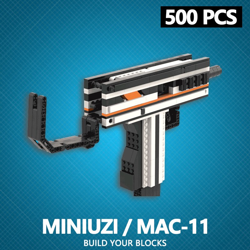 Đồ Chơi Lắp Ráp Kiểu Mô Hình Free Fire Lửa Chùa Mô Hình UZI MINI Với 500+ Mảnh Ghép,  Của Kevin183