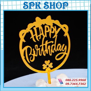 [FREESHIP❤️] Meka Happy Birthday Mẫu 16 - Meka chữ tròn đẹp loại 1, trang trí bánh kem, trang trí bánh sinh nhật