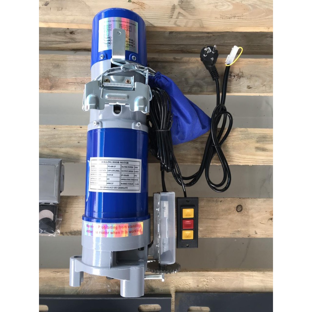 Trọn bộ mô tơ cửa cuốn 600KG - Bao gồm Bộ Xích  + Hộp điều khiển + 2 Remote + 1 công tắc gắn tường