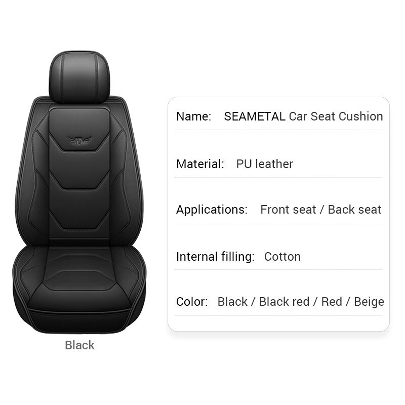 Bọc ghế ô tô bằng da PU Thoáng khí và mát mẻ Bọc ghế ô tô Đệm xe ô tô đa dụng SUV Bán tải ô tô Sản phẩm phụ kiện nội thất