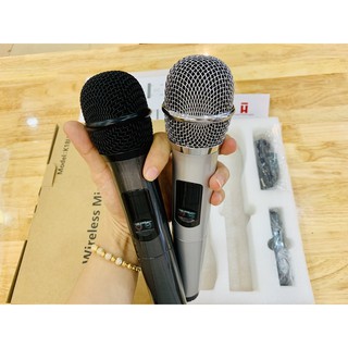 Mic Karaoke Không Dây Excelvan K18U (Mic đôi)