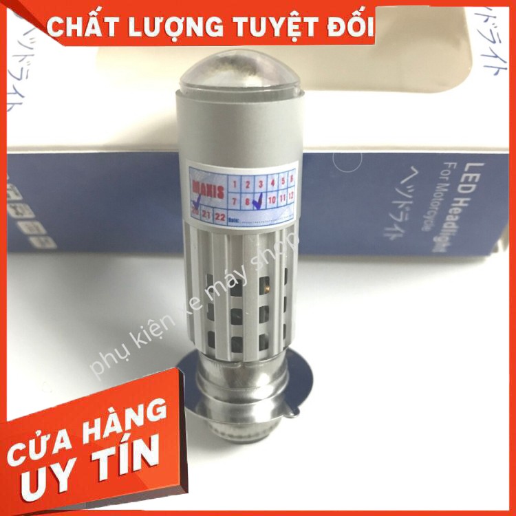 Đèn Pha Led Bi Cầu  Chân M5  Cốt Vàng Pha Trắng  Mẫu Cao Cấp Mới Nhất 2020