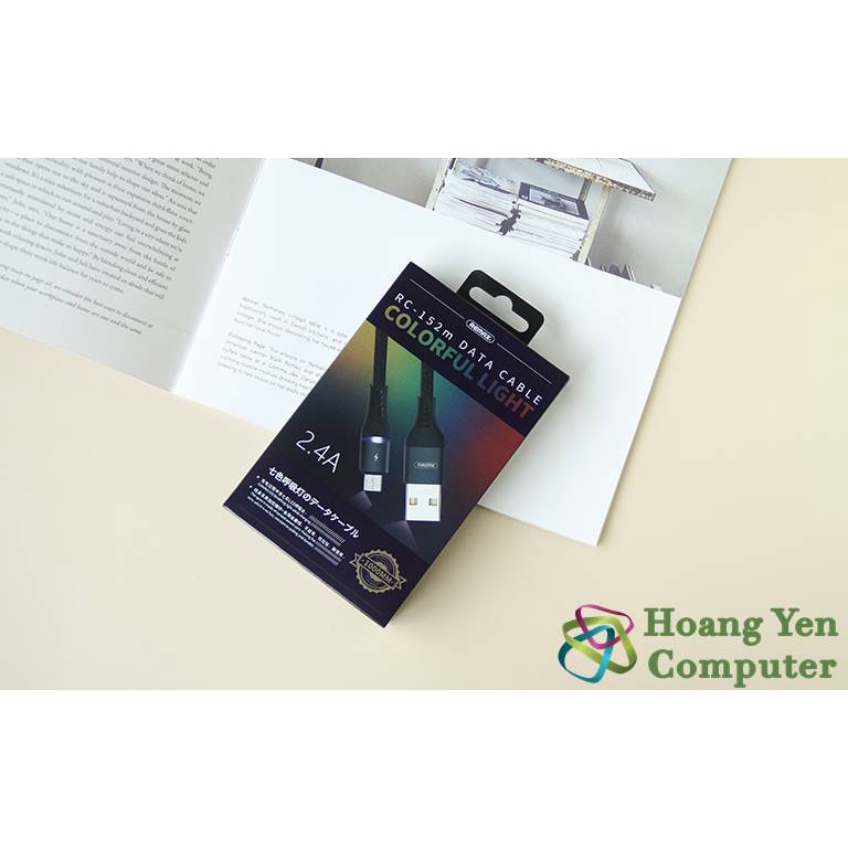 [RC-152M] Cáp Sạc Nhanh MICRO USB Remax RC-152M cho ANDROID Dài 1M (Dây Dù, Có Đèn Led ) - MÀU SẮC NGẪU NHIÊN