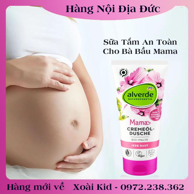 [auth] Sữa tắm và dưỡng thể Alverde Mama cho bà bầu và sau sinh của Đức [Hot]