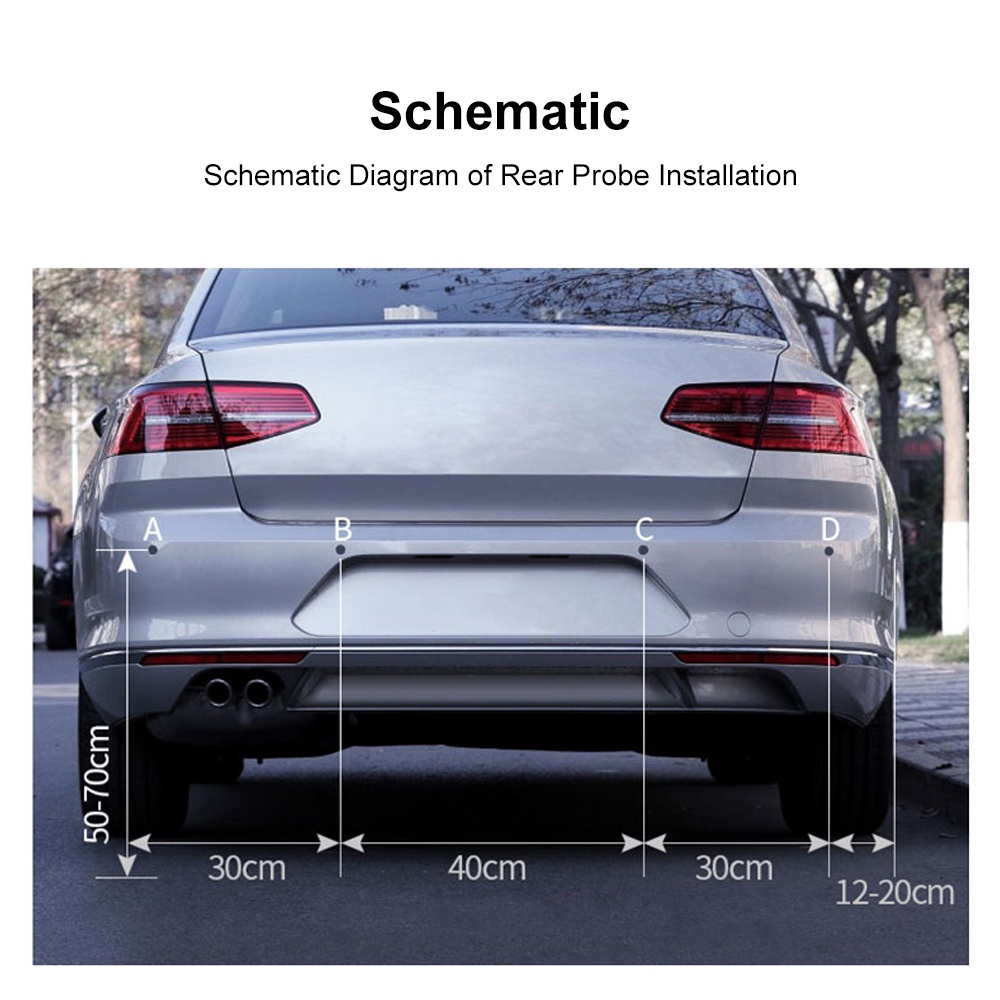 Hệ Thống Cảm Biến Đỗ Xe Có Đèn LED Nền