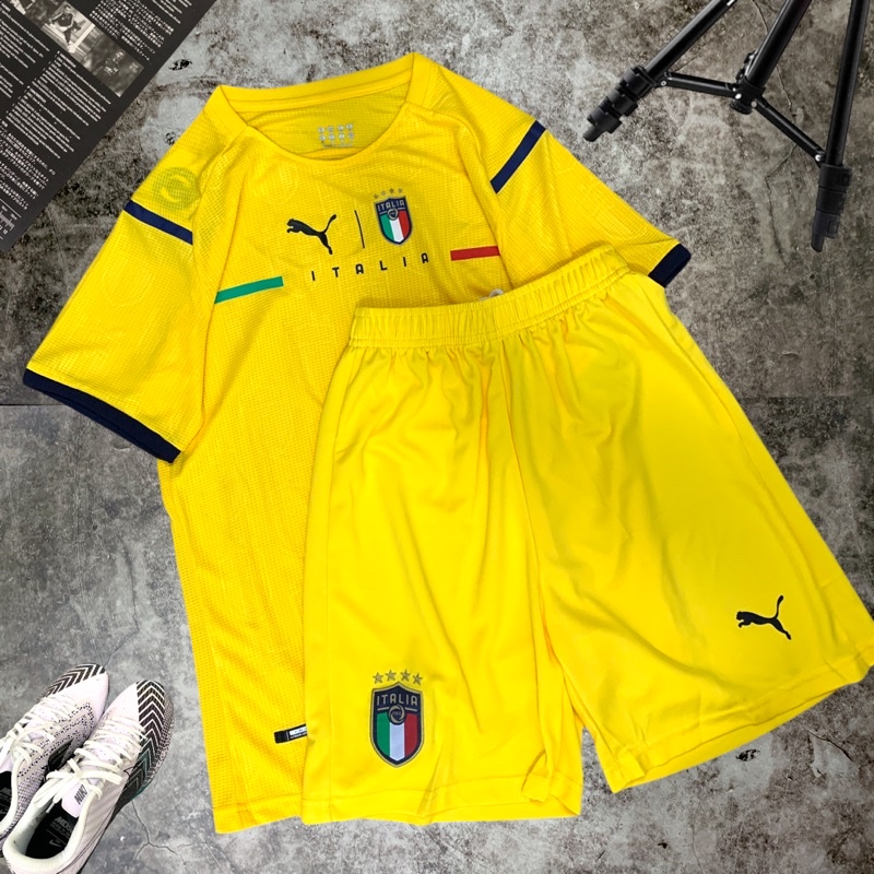 Bộ quần áo đá banh Đt Ilalia màu vàng hàng cao cấp new2021