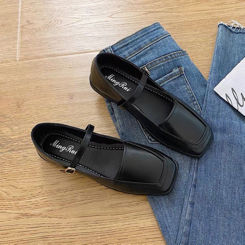 GIÀY BÚP BÊ GIÀY BỆT THỜI TRANG NỮ_GIÀY DA CHỐNG THẤM OXFORD VINTAGE XINH XẮN | BigBuy360 - bigbuy360.vn