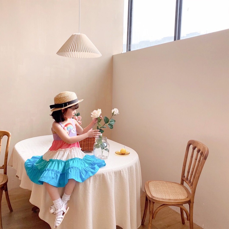 Trẻ Em Ăn Mặc Bé Gái Thời Trang Thỏ Cầu Vồng Hoạt Hình