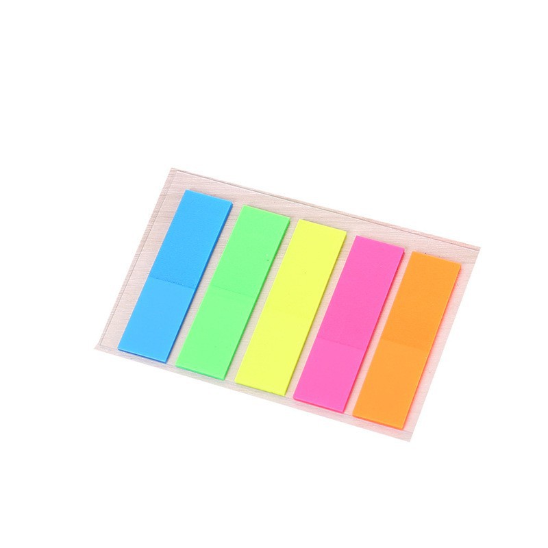 Giấy Note 5 màu nhựa mũi tên sheets - Giấy note ghi chú nhiều màu dùng đánh dấu trang sách