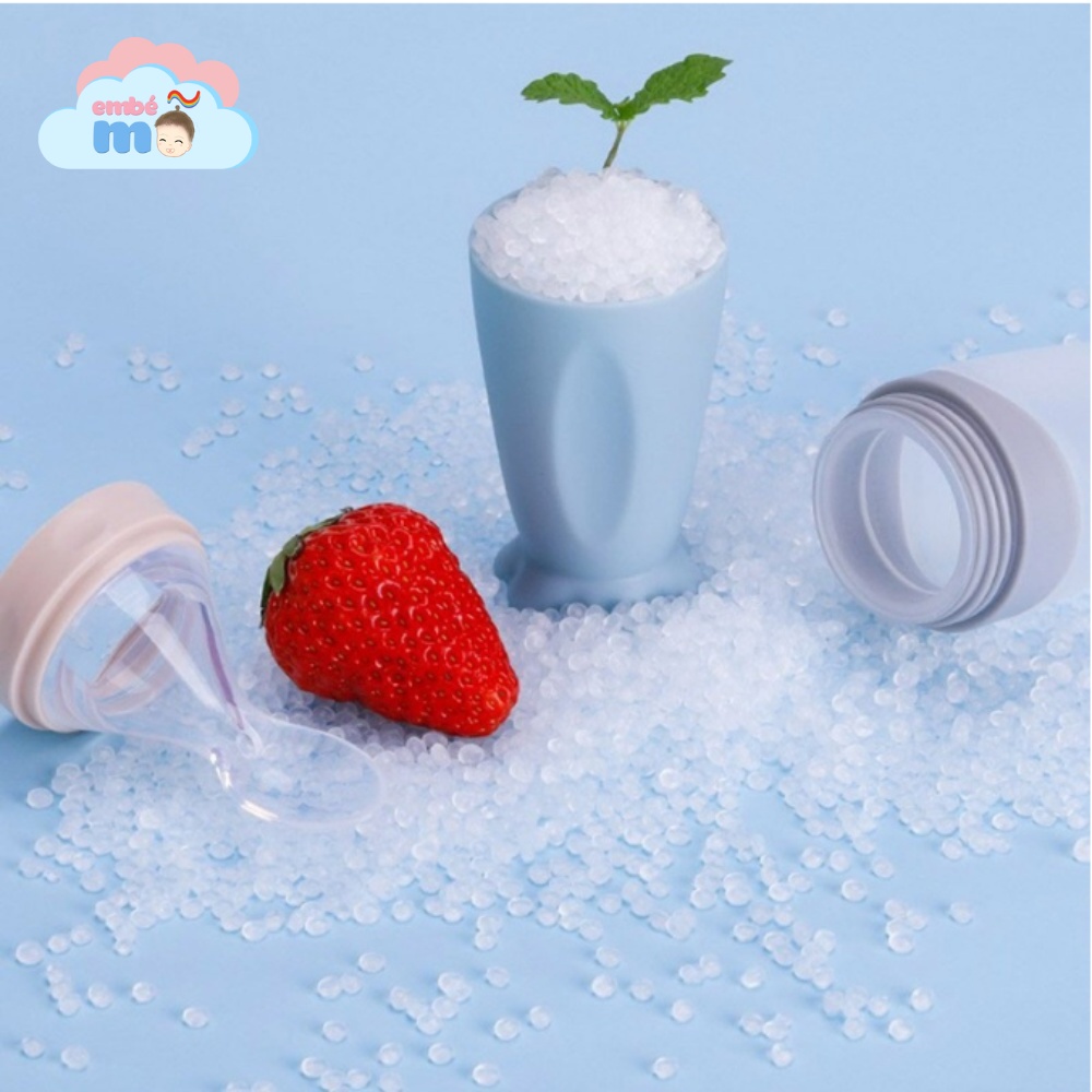 Bình Thìa Bón Ăn Dặm MOLLI 90ml Cho Bé - Bình Thìa Silicon Cho Bé