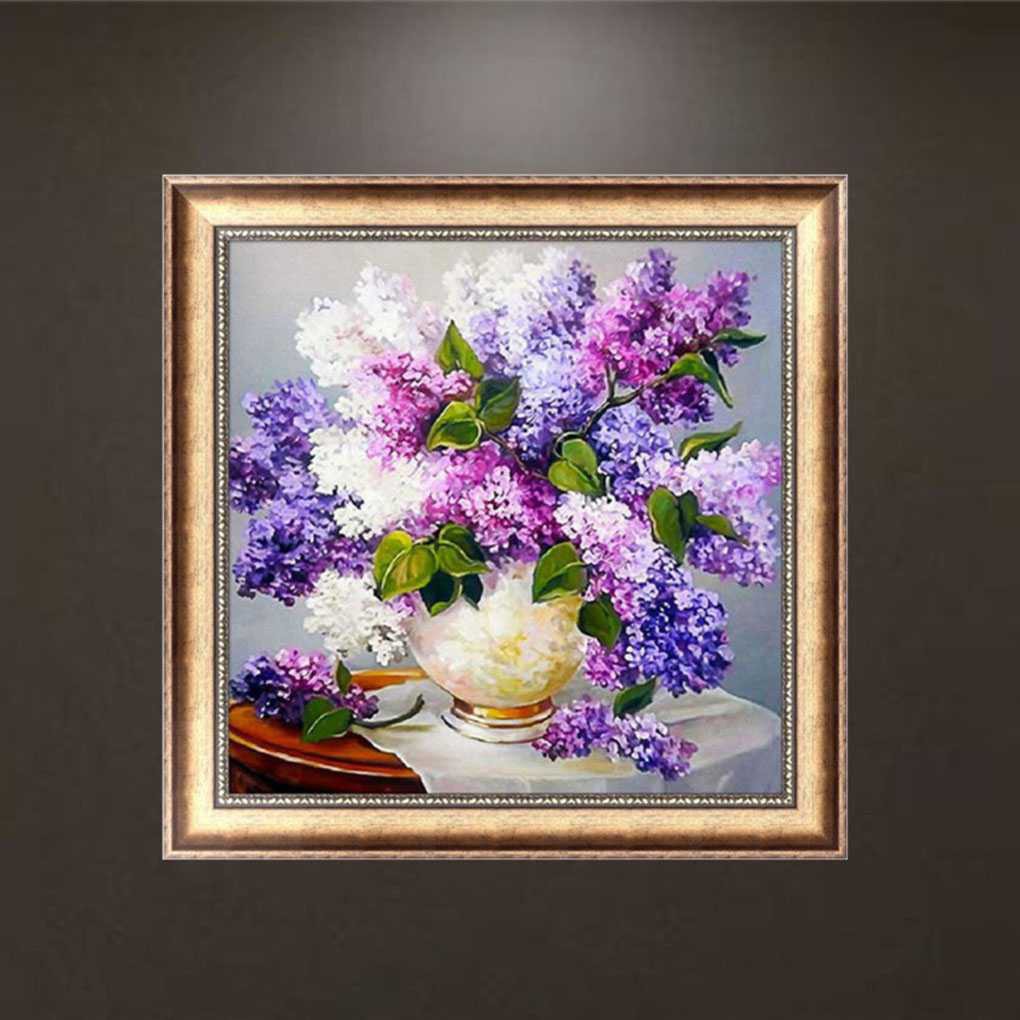 30X30CM Lavender 3D DIY Craft Diamond Painting Mosaic Home Decor Wall Sticker