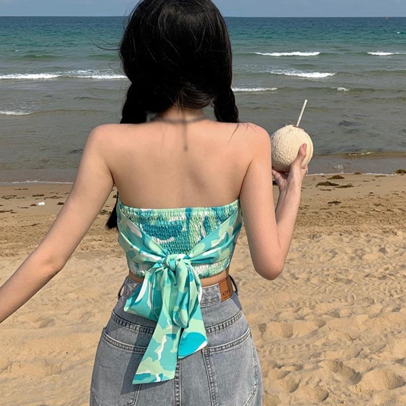 [Mã FAMAYWA giảm 10K đơn 50K] Áo Ống In Họa Tiết Cách Điệu Phong Cách Hàn Quốc Dành Cho Nữ | BigBuy360 - bigbuy360.vn