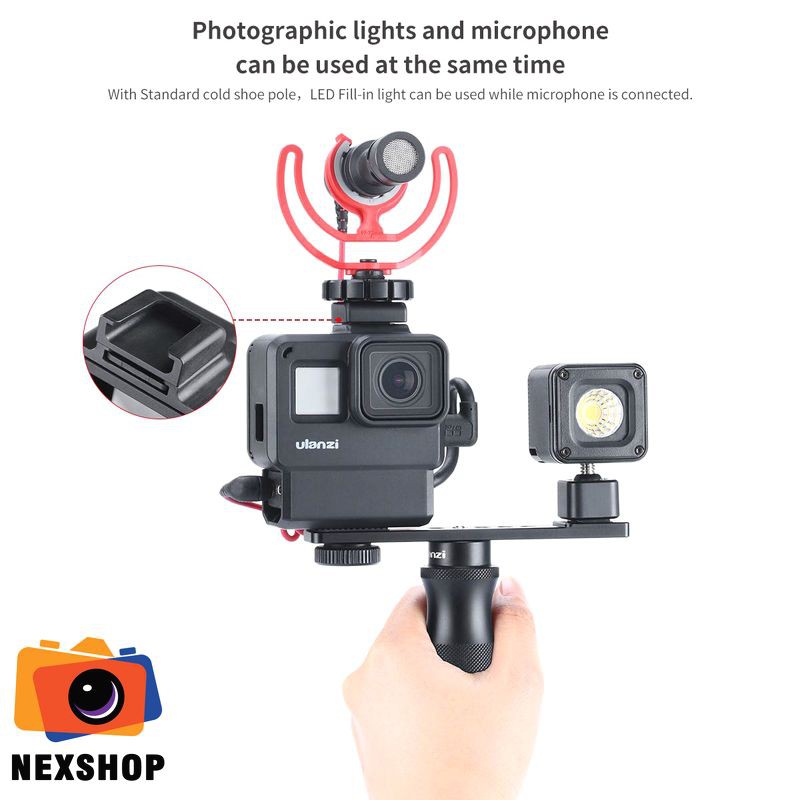 Ngàm mở rộng Ulanzi hỗ trợ quay phim dùng MIC rời và Apdapter Mic GoPro Hero | BigBuy360 - bigbuy360.vn