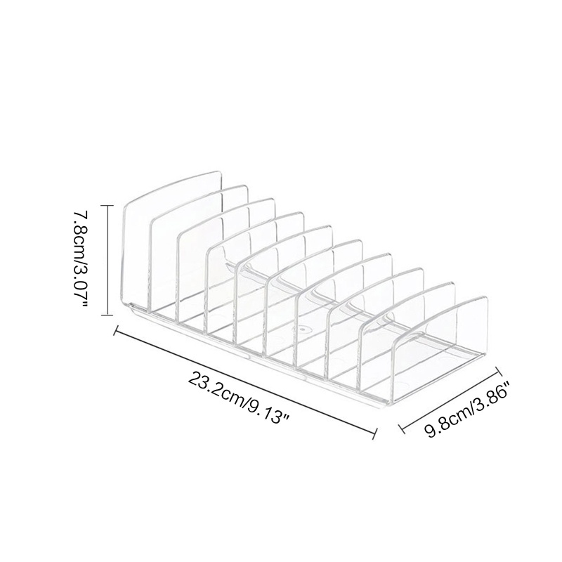 Giá Đỡ Bảng Phấn Mắt 9 Ngăn Trong Suốt Tiện Lợi