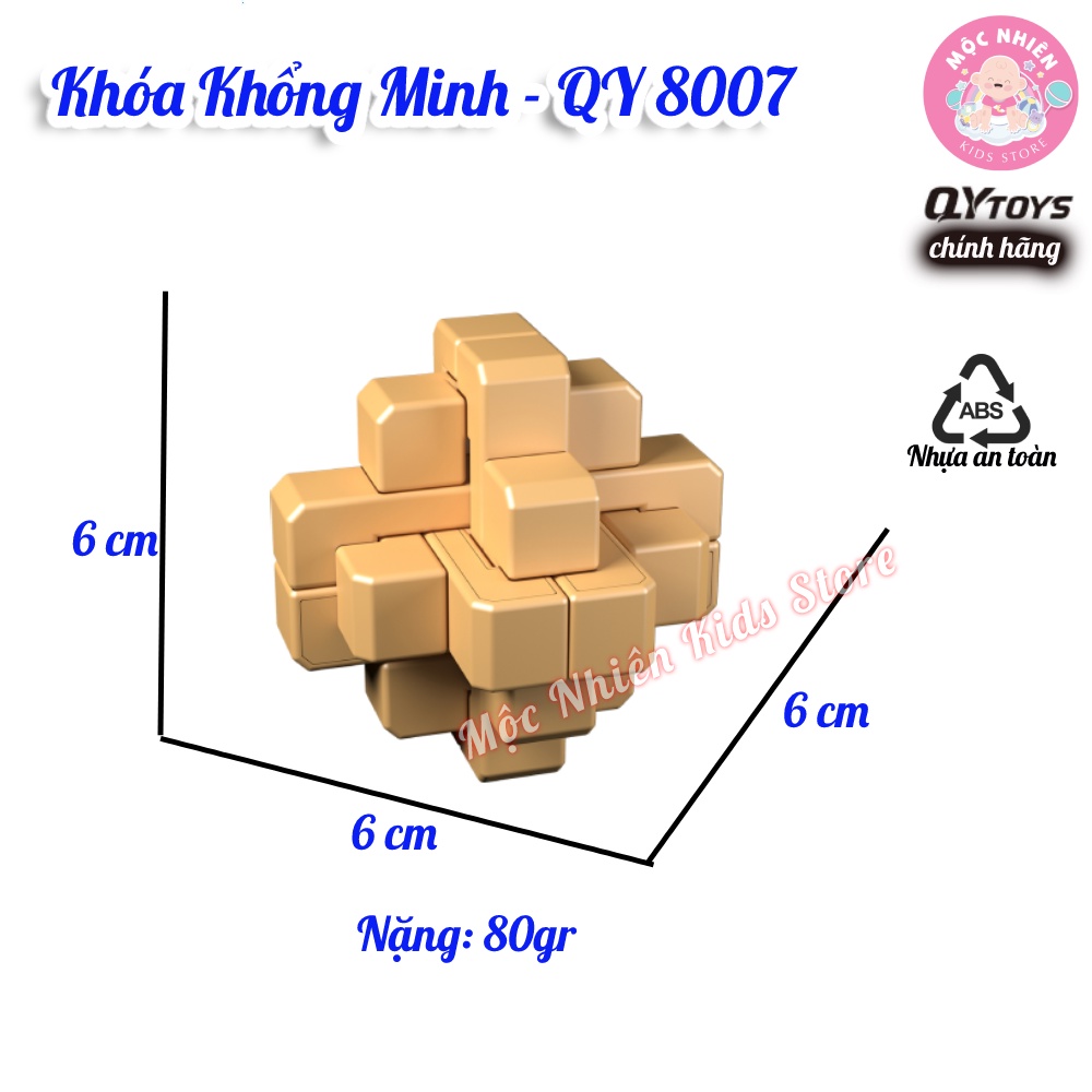 Đồ Chơi Rubik Khóa Khổng Minh QY Toys - Khóa Lỗ Ban - Mộc Nhiên Kids Store