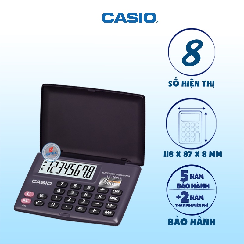MÁY TÍNH CASIO LC160LV-BK