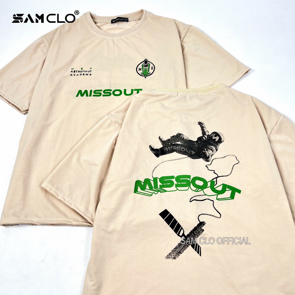 Áo thun nữ tay lỡ SAM CLO freesize phông form rộng dáng Unisex - áo lớp, nhóm, couple in chữ missout PHG ASTRONOUT | BigBuy360 - bigbuy360.vn