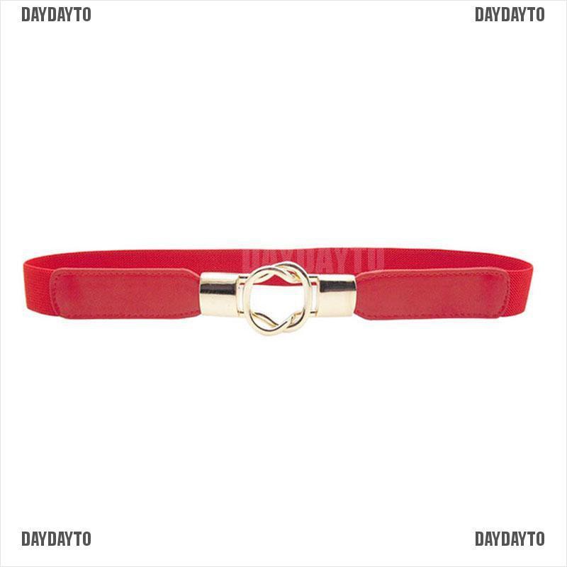 1 Thắt Lưng Da PU Bản Nhỏ Co Giãn Thời Trang Nữ