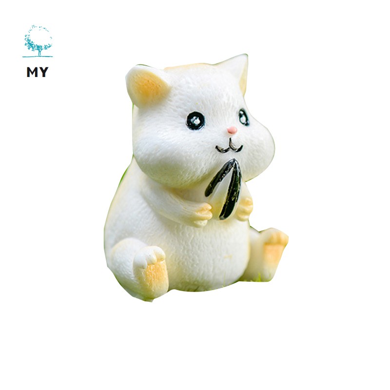 Mô Hình Chú Chuột Hamster Mini Dễ Thương Trang Trí Sân Vườn