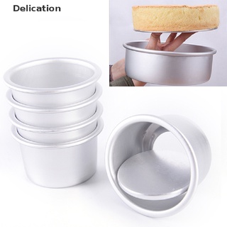 Khuôn Tròn Mini Làm Bánh Bằng Hợp Kim Nhôm Có Thể Tháo Rời