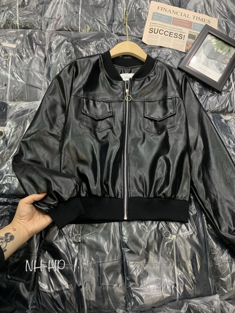 ÁO KHOÁC DA BOMBER TÚI HỘP | BigBuy360 - bigbuy360.vn