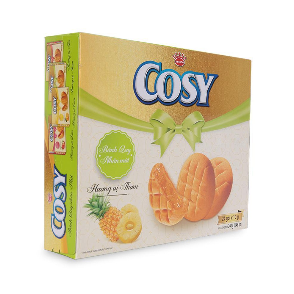 Bánh quy Cosy nhân mứt vị thơm, hộp 240g
