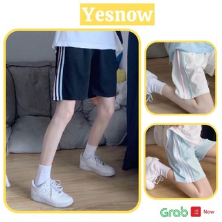 [Qùa Tặng Dây Buộc Tóc Bạn Nhé] QUẦN SHORT 3 SỌC UNISEX, quần đùi nam nữ kẻ sọc màu sắc, quần chất xu cá tính