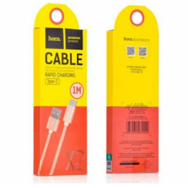 Cáp USB Type-C - HOCO dây dù 1 Mét