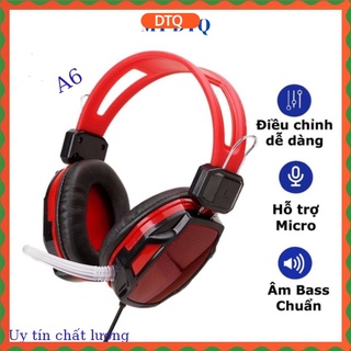 Tai nghe chụp tai chơi game Quilian A6 - ARIGATO màu đỏ giá sỉ chính hãng siêu chất