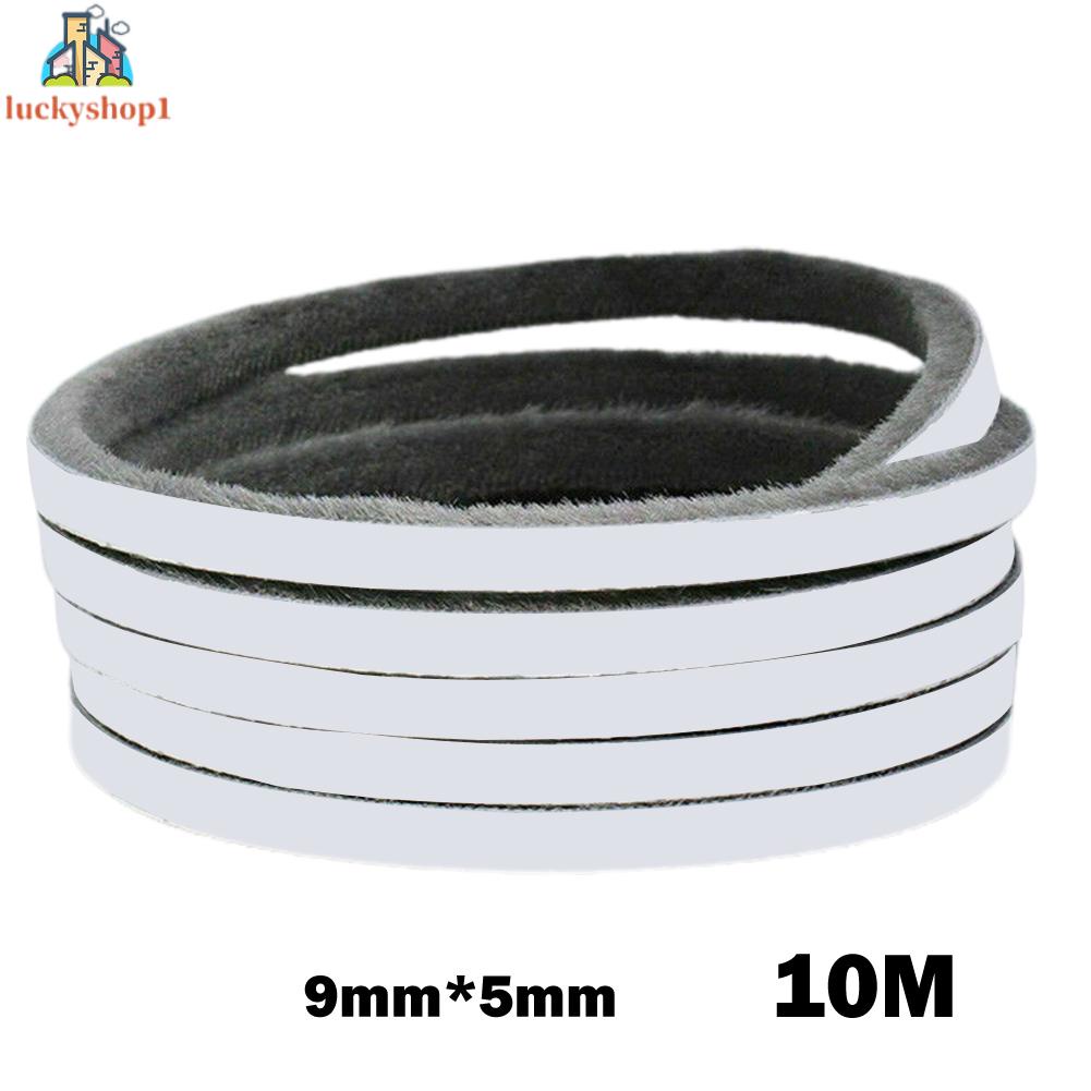 9X5 Với Backglue Terry Chống bụi cách âm Crash Strip Khe hở Dải niêm phong 10M