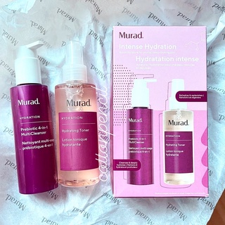 Set sữa rửa mặt tẩy trang và toner Murad Intense Hydration Fullsize 🌸