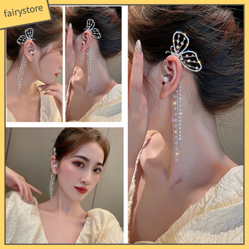 Bông tai hình động vật đính đá thời trang cho nữ