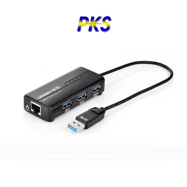 Cáp USB 3.0 to LAN + 3 Cổng USB 3.0 chính hãng Ugreen 20265 - Ugreen 20265