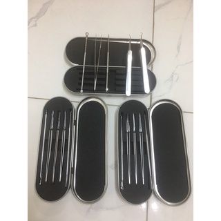 Bộ lấy nhíp lấy mụn (bộ có 5 chi tiết để nặn mụn)
