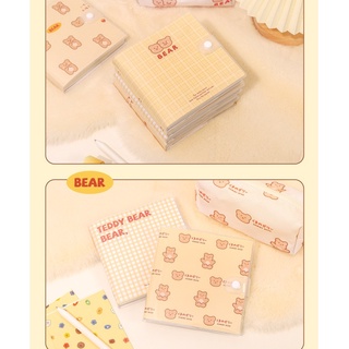 Sổ note for cube Teddy bear có bao nhựa trong