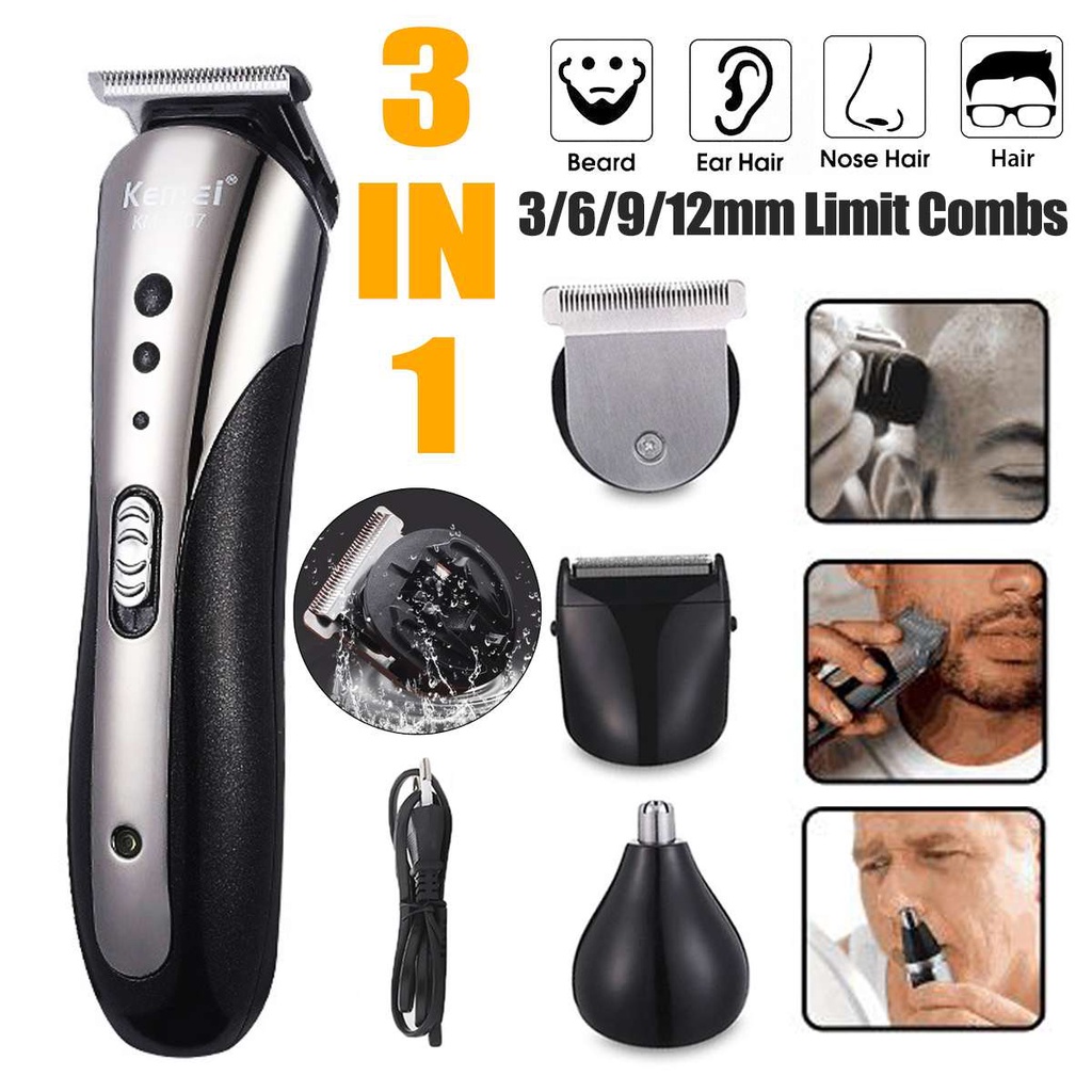 Máy Cắt Tóc - Tông Đơ Cắt Tóc Kemei KM - 1990 Cao Cấp, Động Cơ Mạnh Mẽ 6112