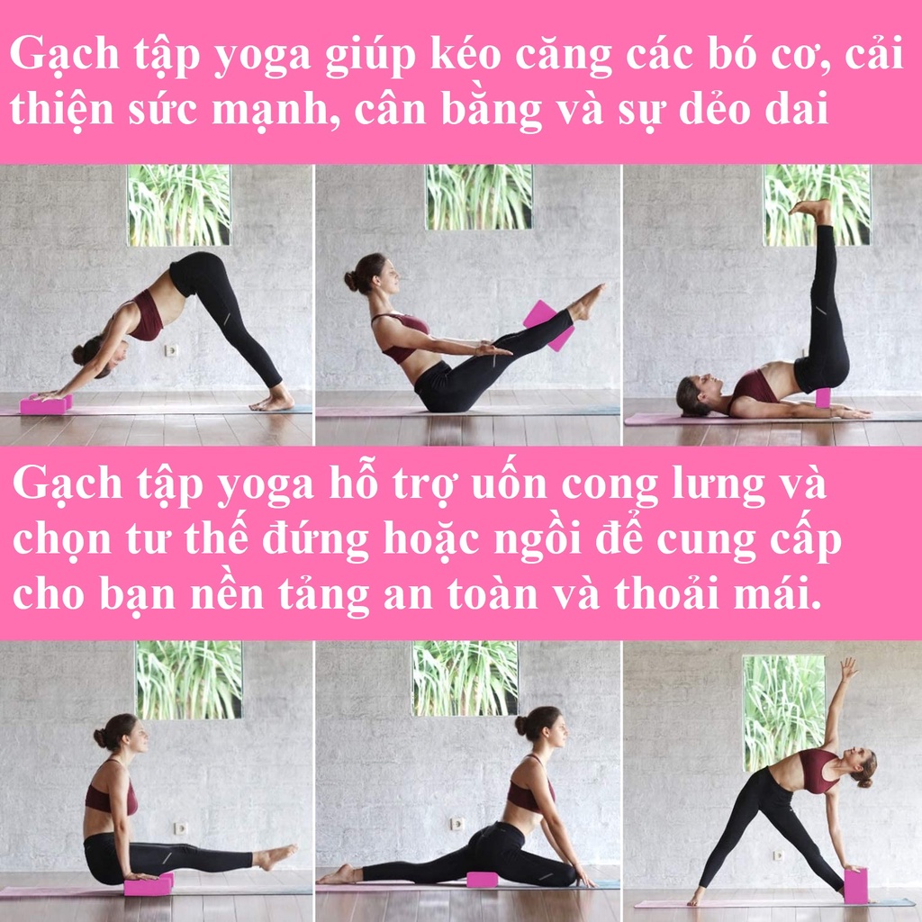 Gối Gạch Tập Yoga Chọn Màu Chính Hãng Dododios Cao Cấp Loại Nặng 180gram