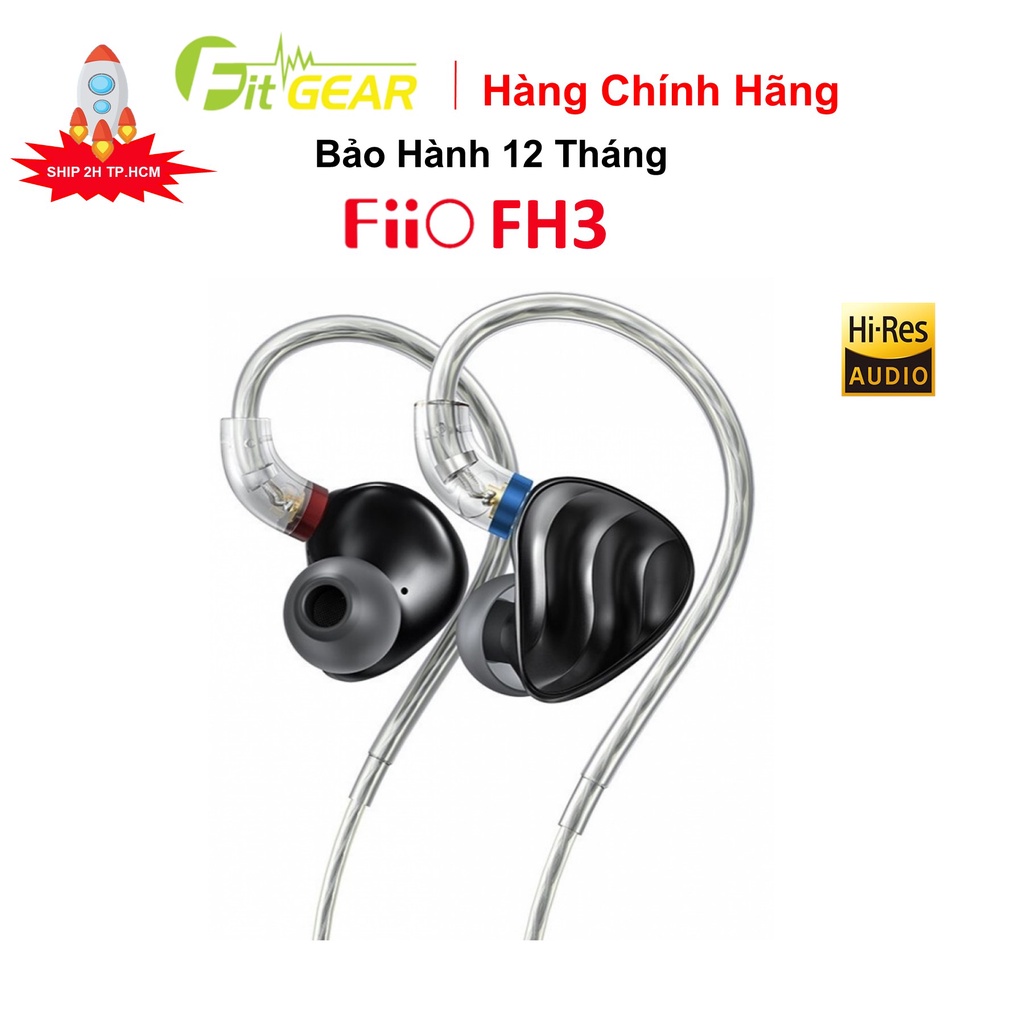 Tai Nghe FiiO FH3 - Tai nghe có trình điều khiển 2 BA 1 Dynamic mới của FiiO
