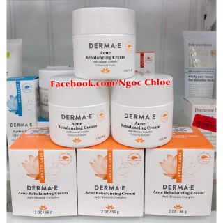 Kem dưỡng da mụn Derma E Acne Rebalancing Cream 56g