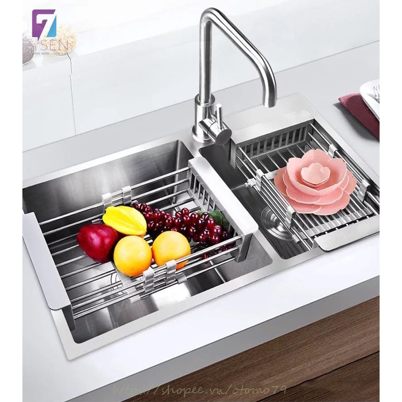 Khay Gác Chậu Rửa Đa Năng, Kệ Úp Bát Bồn Rửa