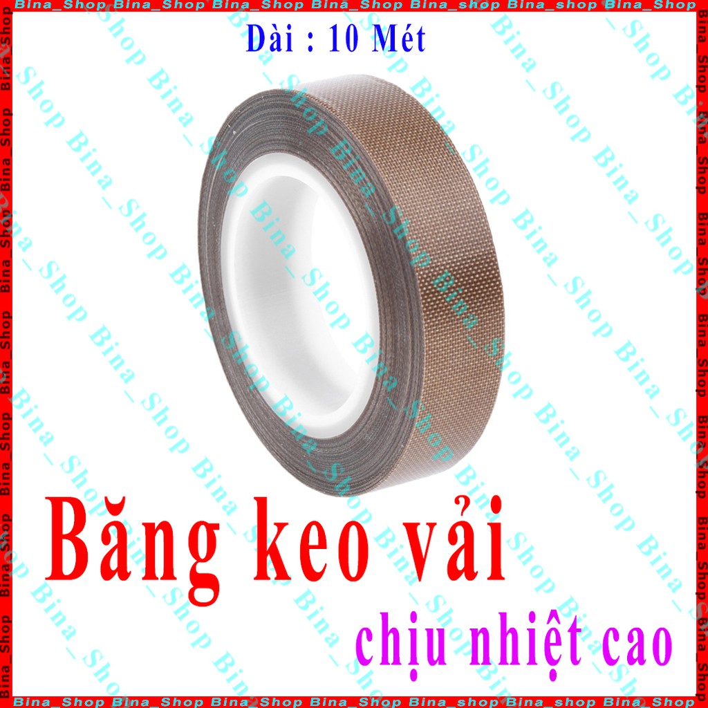 Băng keo vải cách điện chịu nhiệt cao rộng 10mm/20mm