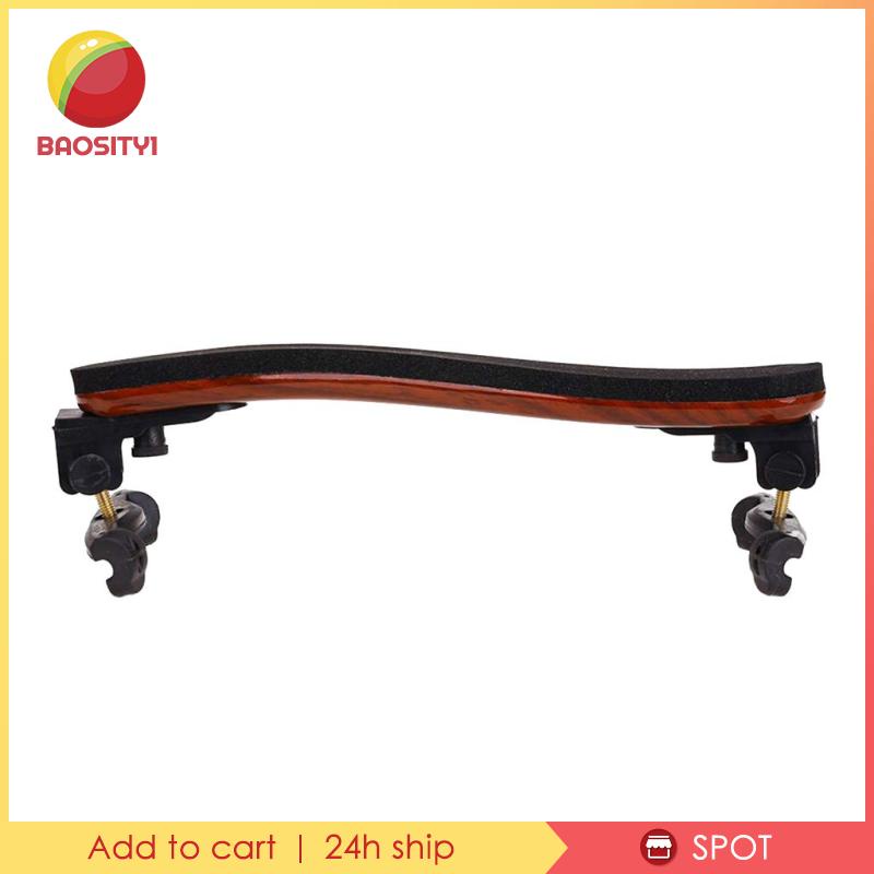 [Baosity1] Đệm Vai Bằng Gỗ Phong Màu Đen Kích Thước 3 / 4 4 / 4 Có Thể Điều Chỉnh Hỗ Trợ